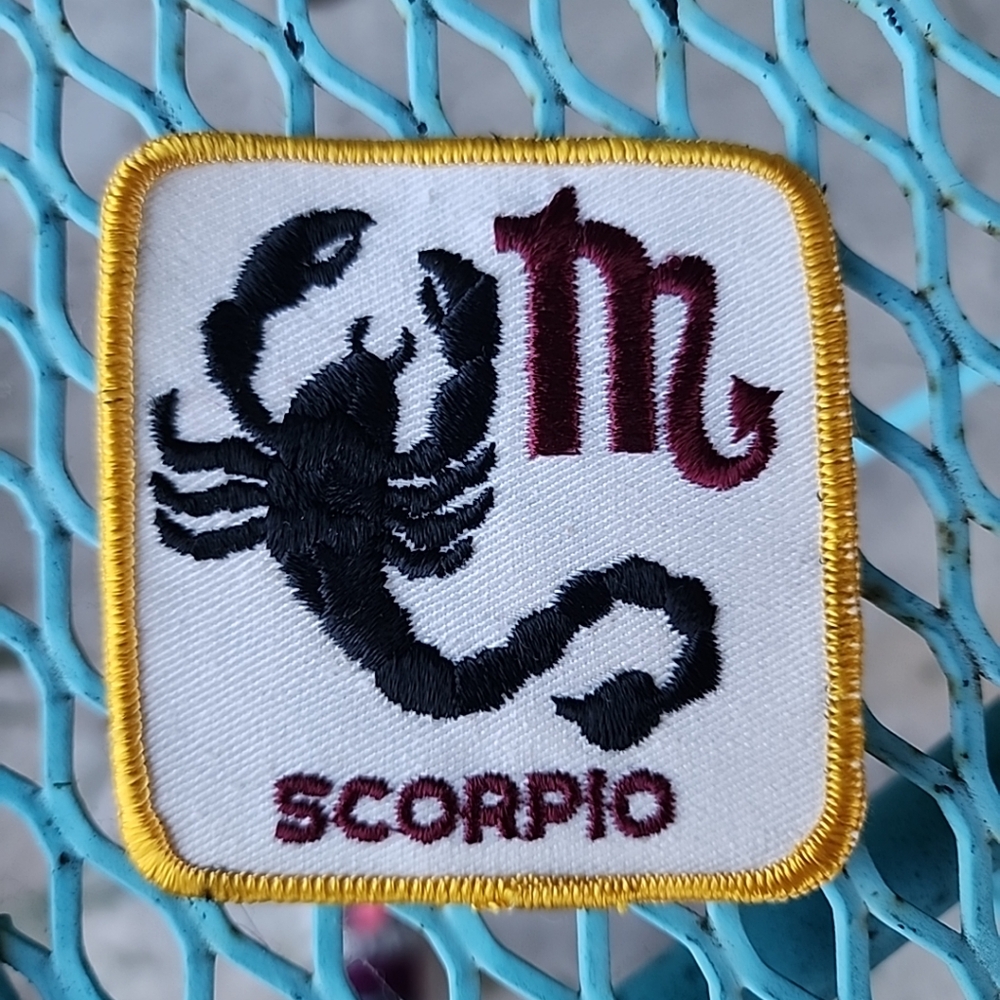 Scorpio Astrology Zodiac Sign Embroidered Patch